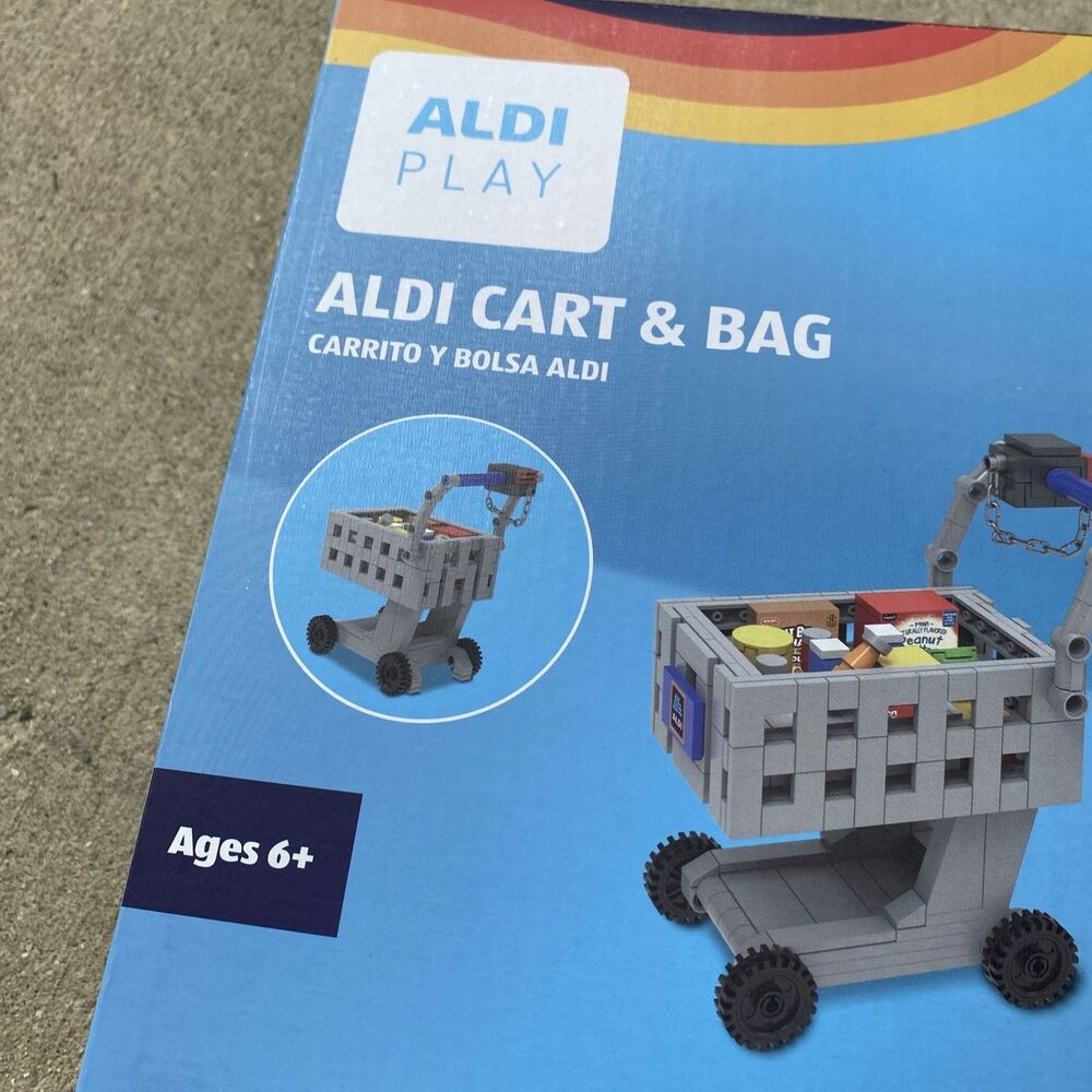 Aldi Play Cart and Bag Building Blocks Toy 360 Pieces NEW Exclusive Hard To Find - Picture 2 of 5